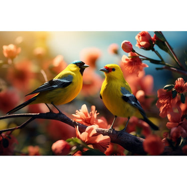 Birds on Painting